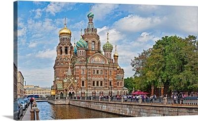 Church in a city, Church Of The Savior On Blood, St. Petersburg, Russia