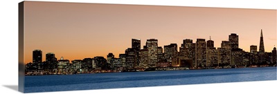 City at dusk San Francisco California