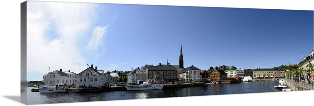 City at the waterfront Arendal Aust Agder Norway