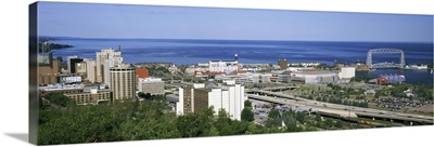 City at the waterfront, Lake Superior, Duluth, Minnesota