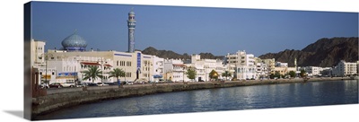 City at the waterfront Muttrah Harbor Muttrah Muscat Oman