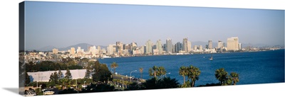 City at the waterfront, San Diego, San Diego Bay, San Diego County, California