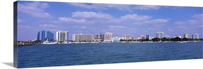 City at the waterfront, Sarasota Bay, Sarasota, Sarasota County, Florida