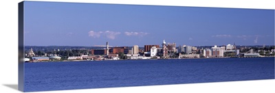 City viewed from Presque Isle State Park Lake Erie Erie Pennsylvania 2010