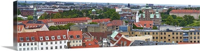 City viewed from the Round Tower, Copenhagen, Denmark