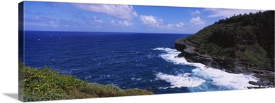 Cliff at seaside, Kilauea Point National Wildlife Refuge, Kauai, Hawaii