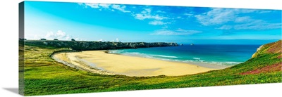 Cliffs In The Sea, Pointe De Pen-Hir, Camaret-Sur-Mer, Finistere, Brittany, France