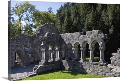 Cloisters in the Augustinian 12th Century Cong Abbey Cong, County Mayo, Ireland