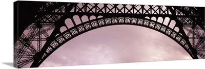 Close Up Eiffel Tower Paris France