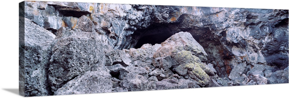 Close-up of the entrance of a cave