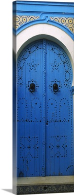 Closed door of a house, Medina, Sousse, Tunisia
