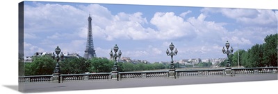 Cloud over the Eiffel Tower, Pont Alexandre III, Paris, France