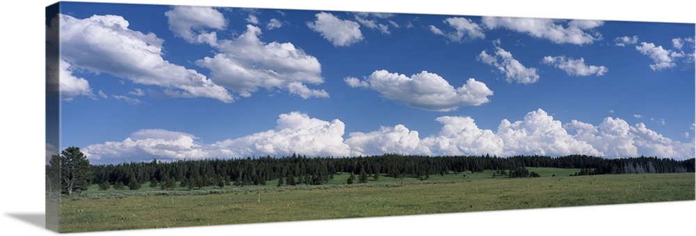 Clouds at dusk Yellowstone National Park WY