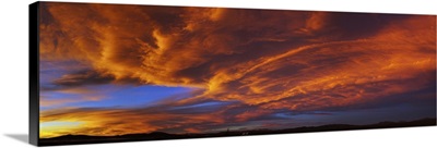 Clouds in the sky at sunset, Taos, Taos County, New Mexico