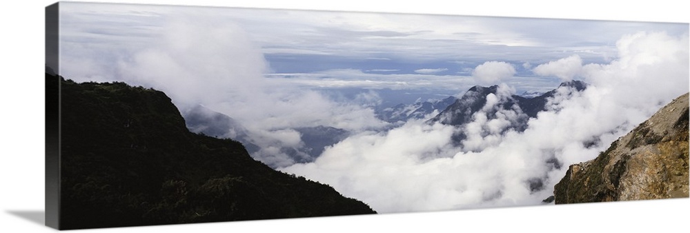 Clouds near a mountain range, Mt Kilimanjaro, Tanzania