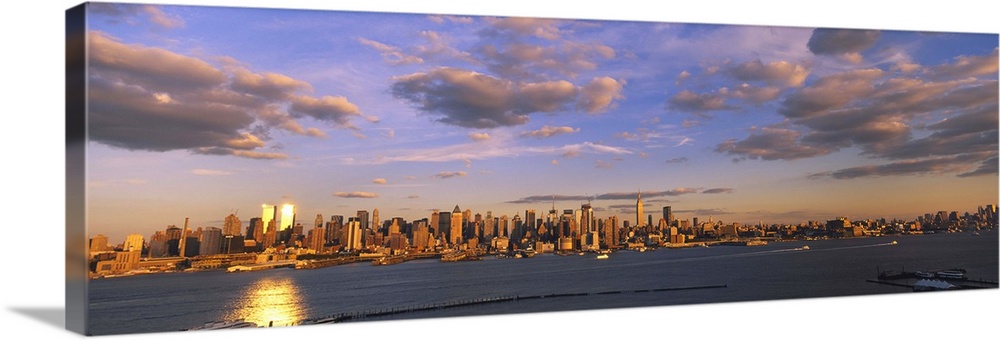 Clouds over a city at sunset, Manhattan, New York City, New York State