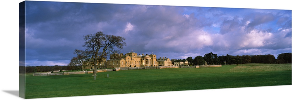 Clouds over a country house Holkham Hall Holkham Norfolk England