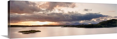 Clouds over a lake, Loch Melfort, Glenmore, Argyll, Argyll And Bute, Scotland
