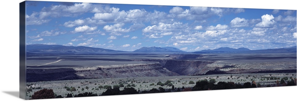 Clouds over a landscape, Rio Grande Gorge, Taos, New Mexico