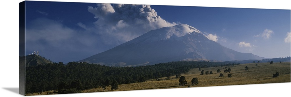 Clouds over a mountain, Popocatepetl Volcano, Mexico