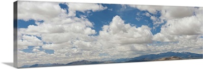 Clouds over a mountain range, Ely, White Pine County, Nevada