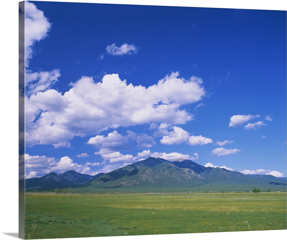 Clouds over a mountain range, Taos, Taos County, New Mexico