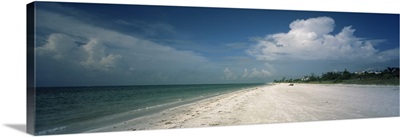 Clouds over the beach, Lighthouse Beach, Sanibel Island, Fort Myers, Florida