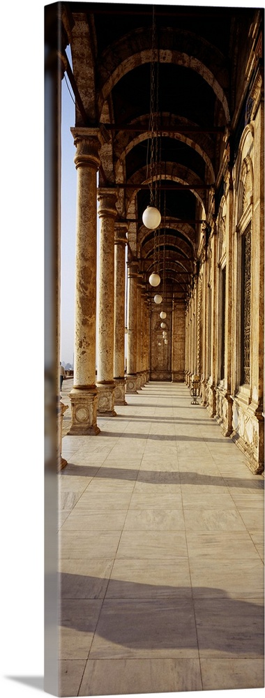 Colonnade at a mosque, Mosque Of Muhammed Ali, Cairo, Egypt