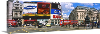 Commercial signs on buildings, Piccadilly Circus, London, England