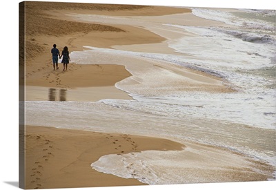 Couple Walking Makena Beach
