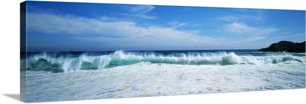 Crashing waves at Isla Navadad Resort in Manzanillo, Colima, Mexico