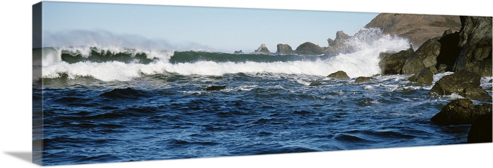 Crashing Waves Lone Ranch Beach OR