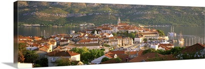 Croatia, Korcula, Korcula Island, City on the waterfront