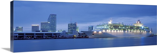 Cruise Ship Dusk Port of Miami Miami FL | Great Big Canvas