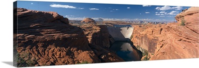 Dam, Glen Canyon Dam, Lake Powell, Colorado River, Page, Coconino County, Arizona