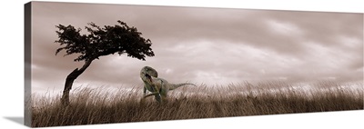 Dinosaur in grass