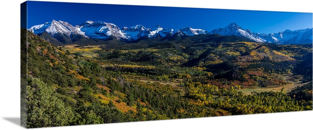 Double RL Ranch near Ridgway, Colorado USA with the Sneffels Range in the San Juan Mountains