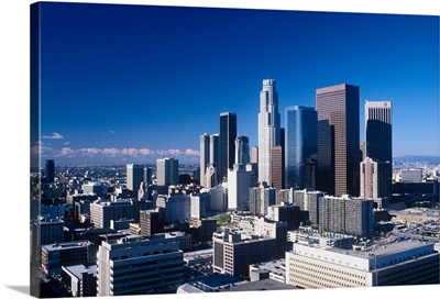 Downtown Los Angeles viewed from the Hollywood Hills, Los Angeles, California