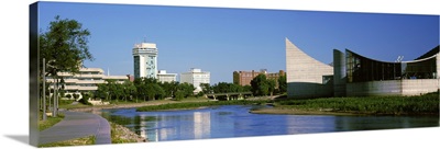 Downtown Wichita viewed from the bank of Arkansas River, Wichita, Kansas 2012