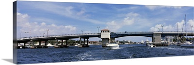 Drawbridge across a canal, Atlantic Intracoastal Waterway, Fort Lauderdale, Broward County, Florida