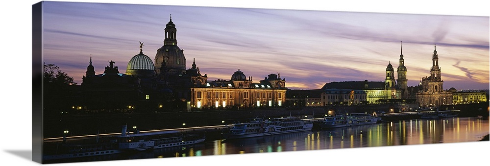 Dresden Frauenkirche, River Elbe, Dresden, Saxony, Germany Wall Art ...