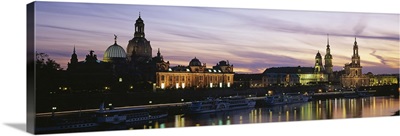 Dresden Frauenkirche, River Elbe, Dresden, Saxony, Germany