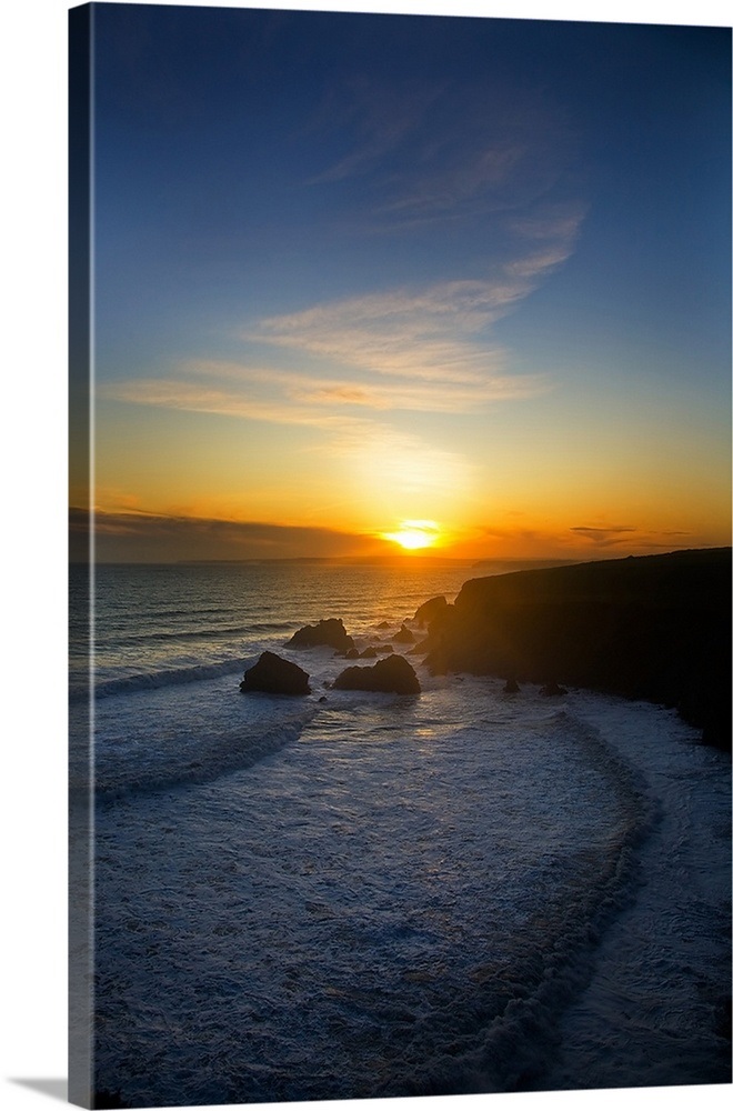 Dungarvan Bay from above Ballydowane Cove, The Copper Coast, County