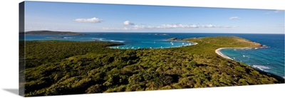 Elevated view of beach, Culebra island, Puerto Rico