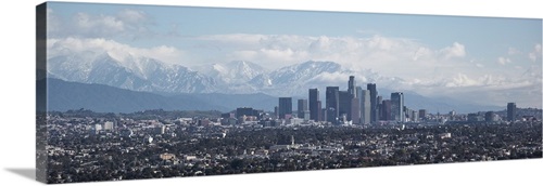 Elevated view of Downtown Los Angeles, Los Angeles, California Wall Art ...