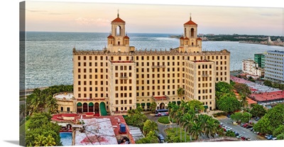 Elevated view of Hotel Nacional, Vedado, Havana, Cuba