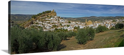 Elevated view of Montefrio town, Granada Province, Andalusia, Spain