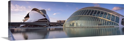 Entertainment buildings at the waterfront, City Of Arts And Sciences, Valencia, Spain