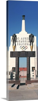 Entrance of a stadium Los Angeles Memorial Coliseum Los Angeles California