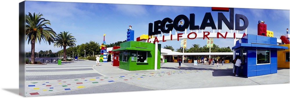 Entrance of an amusement park, Legoland, California